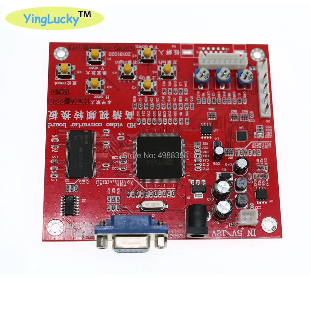 

VGA to CGA / CVBS / S-VIDEO High Definition Converter Arcade Game Video Converter Board for CRT LCD PDP Game Accessories
