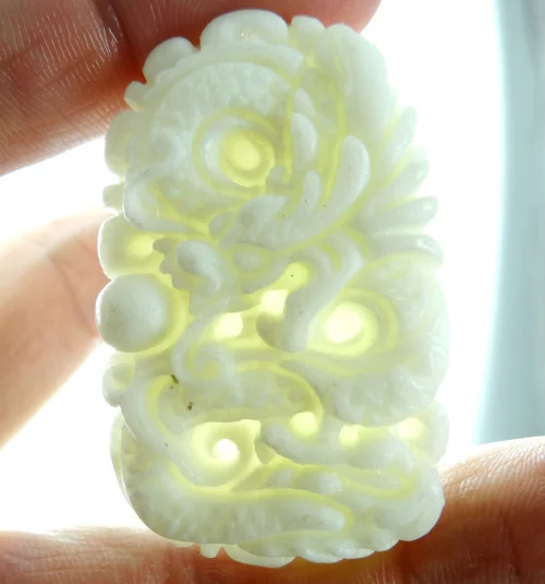 Натуральный камень бирюза кварцевый кристалл ручной резной Амулет Дракона кулон