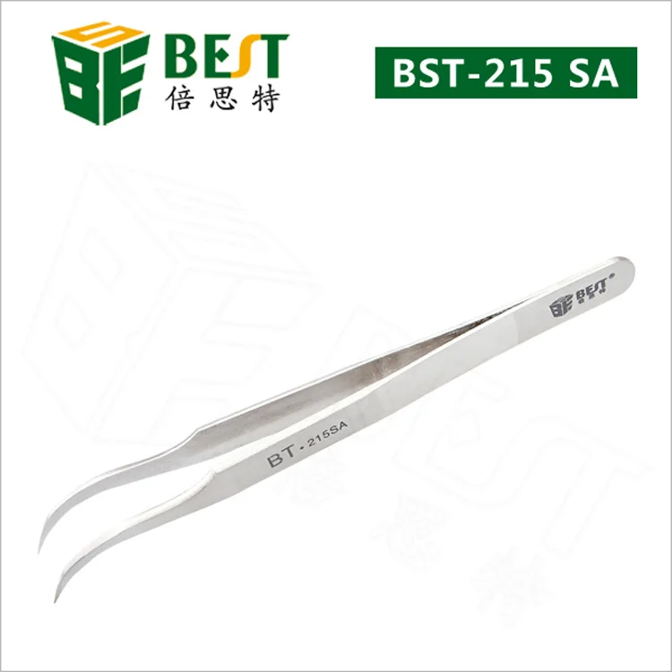 

Free Shipping BST-215 SA New Stainless Steel Industrial Anti-static Tweezers watchmaker Repair Tools Excellent Quality