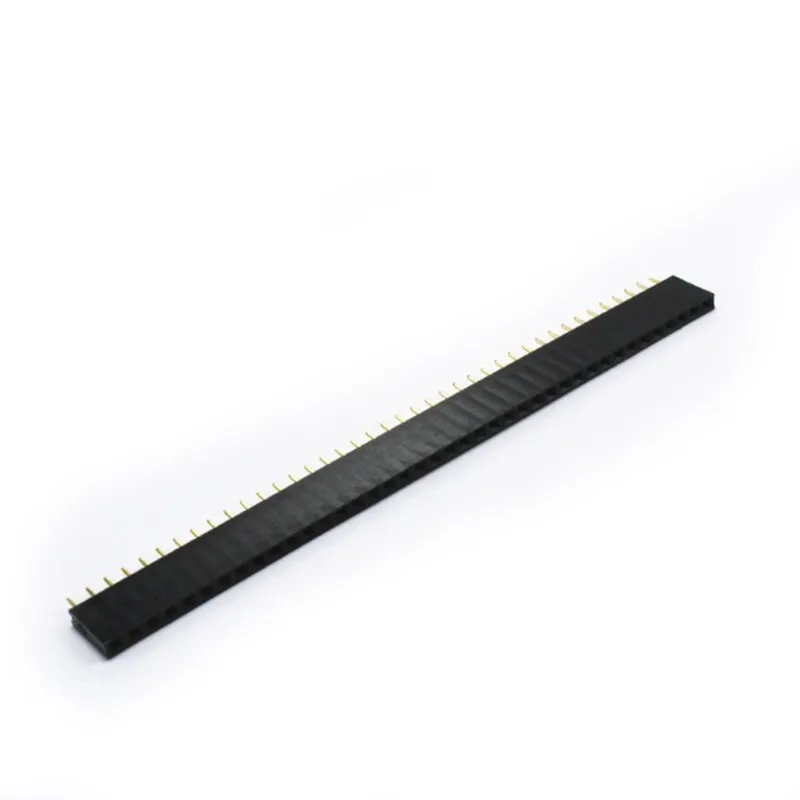 

10pcs 2.54mm 40 Pin Stright Female Single Row Pin Header Strip PCB Connector
