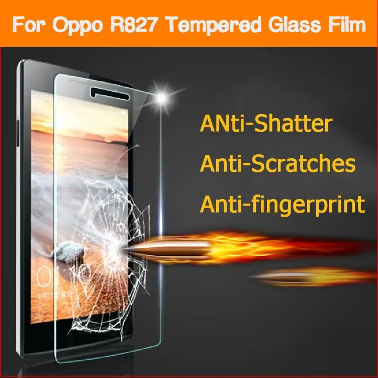 OPPO R827 R827T закаленное Стекло оригинал с уровнем твердости 9 H Высокое качество