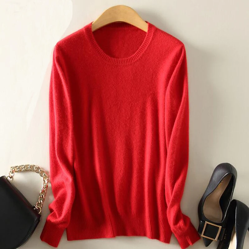 sweaters women sweater Fashion Autumn Cashmere Wool Kint Sweater Solid Slim Sexy Pullovers Coat Female Blouse Knit WA646 | Женская