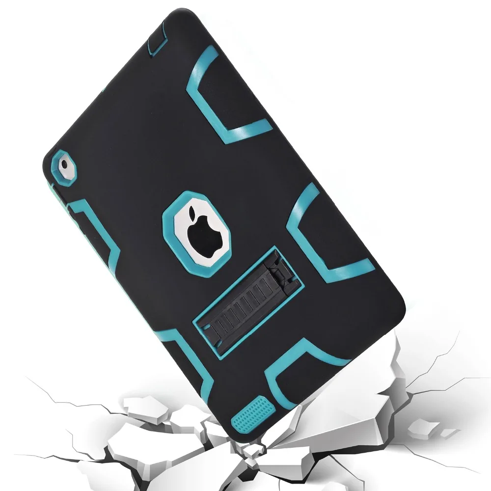 Для apple ipad 2/3/4 Kickstand Броня Case Защитная Крышка Hybrid Три Слоя Heavy Duty Защитник Всего