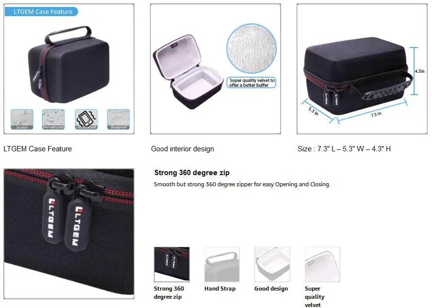 LTGEM EVA Жесткий Чехол для Omron Evolv Bluetooth беспроводной верхний монитор артериального давления на руку-Путешествия Защитная сумка для хранения