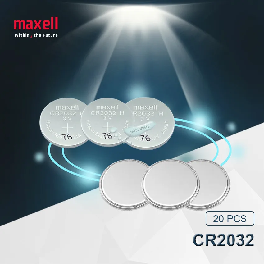20 шт. maxell оригинальная Фирменная Новинка батарея cr2032 3 в кнопочные батарейки для часов компьютерная игрушка пульт дистанционного управления cr 2032