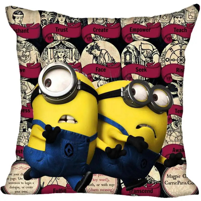 Pillowcase 18 45X45 см, 40X40 см(с одной стороны) чехол для подушки современный домашний декоративный чехол для подушки с миньонами для гостиной - Цвет: Pillowcase 18