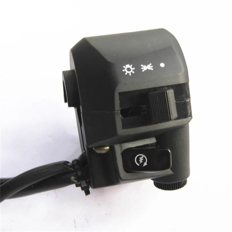 Motorcycle 7/8 Inch Handlebar Control Horn Turn Signal Switch Button Start Motorbike Switches for Yamaha YBR125 | Автомобили и
