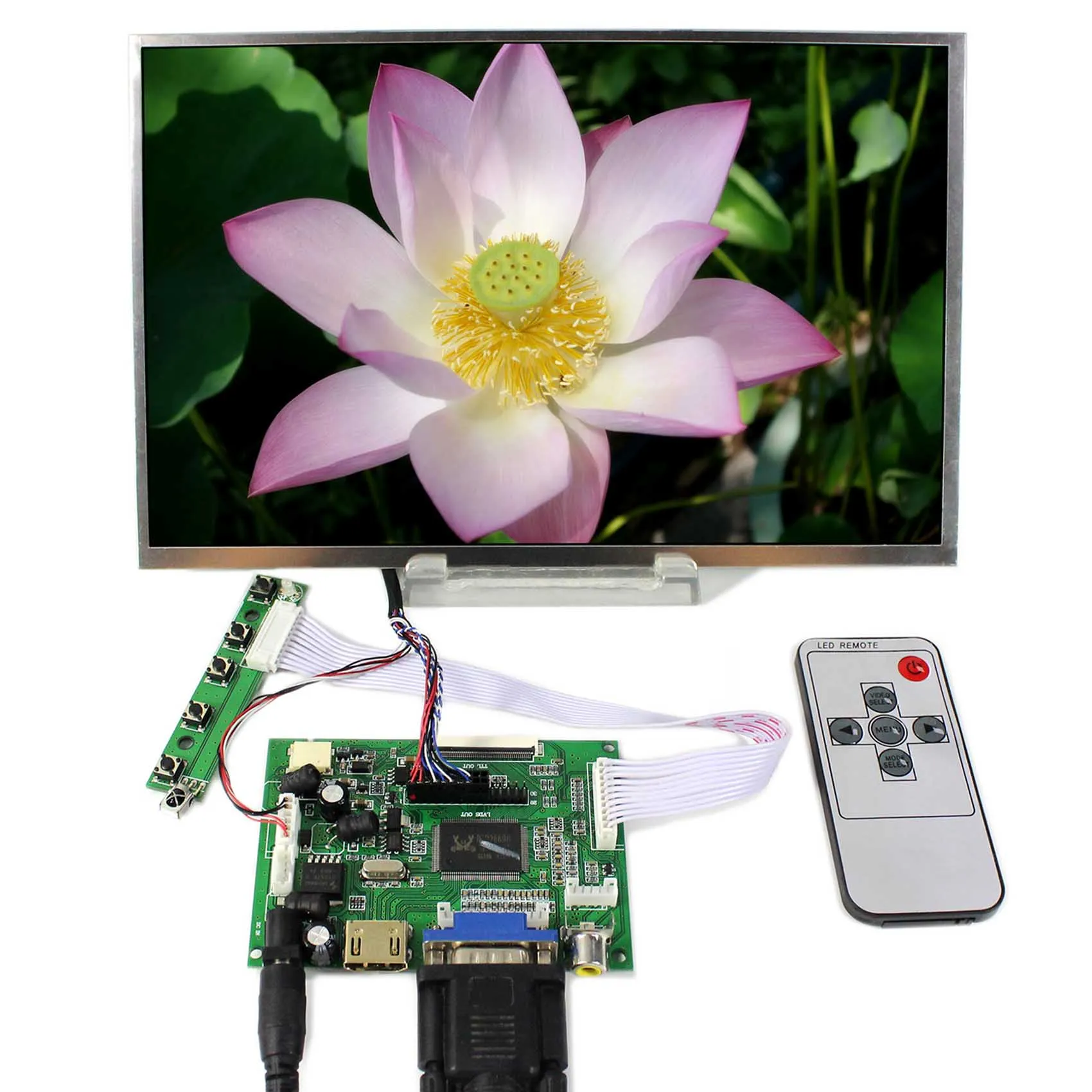 ЖК экран 10 1 дюйма B101EW05 /LP101WX1 SLP2 1280x800 с HD MI VGA 2AV плата контроллера экрана|vga 2av|vga hdmivga