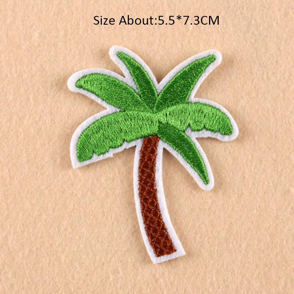 Новинка нашивки DIY мультяшная Кокосовая Пальмовая нашивка кактуса &quotфрукт&quot