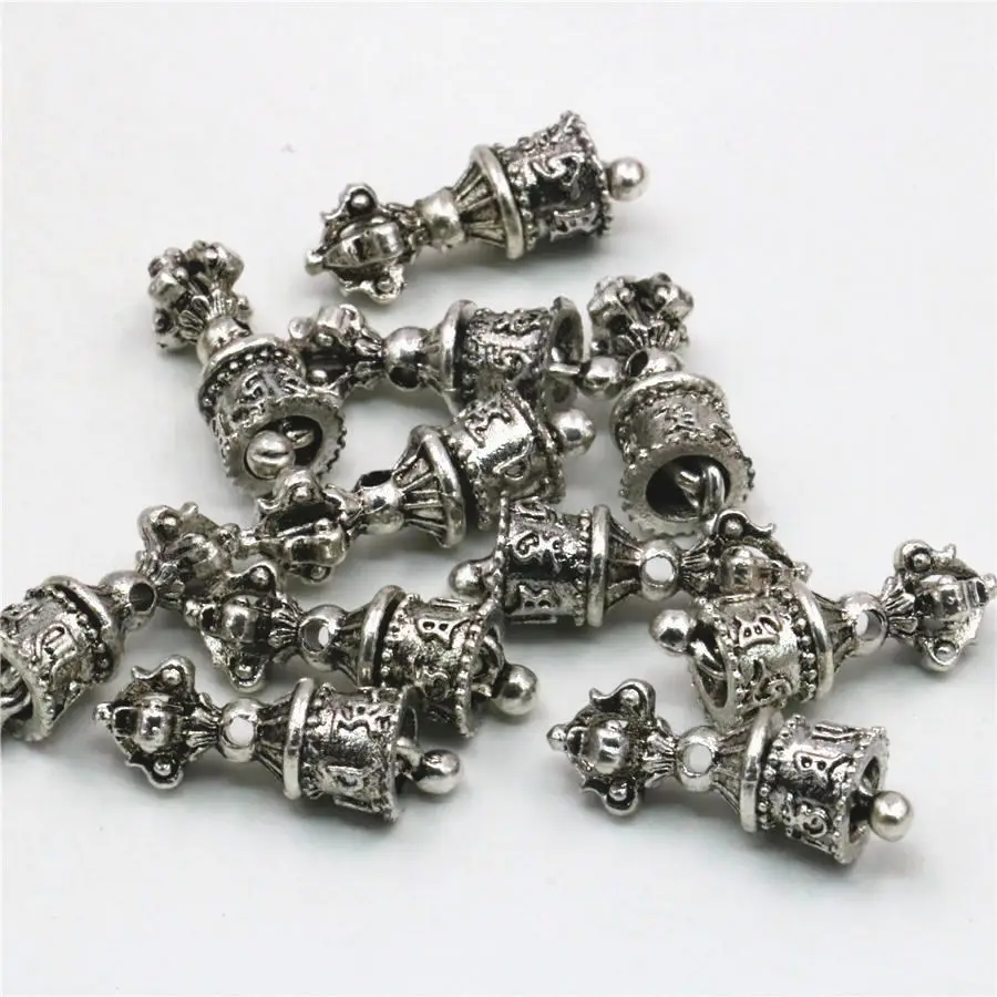 10 шт. резные медные бусинки-колокольчики в стиле сделай сам Найти удачу