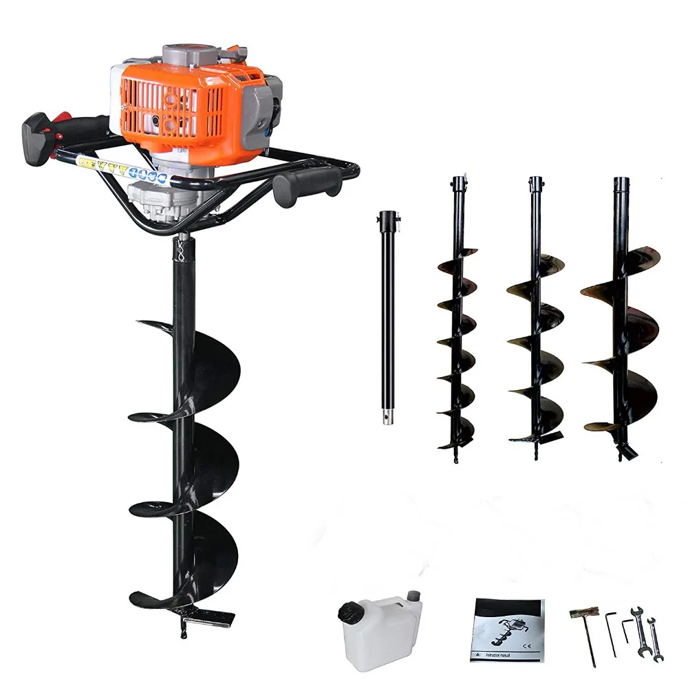 68cc Digging tool auger drilling rig fence post auger small earth auger 68CC with drill bit