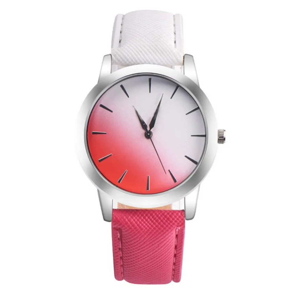 Повседневное Часы кварцевые Новая мода платье Для женщин хит Карамельный цвет