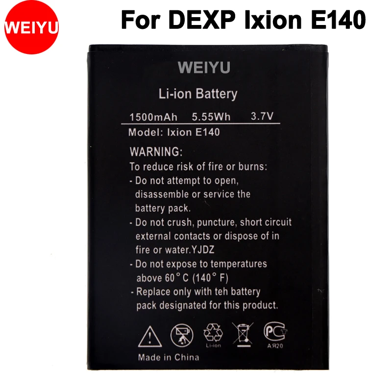 Аккумулятор 1500 мА · ч для DEXP Ixion E140 10 шт./лот мобильный телефон | Мобильные телефоны