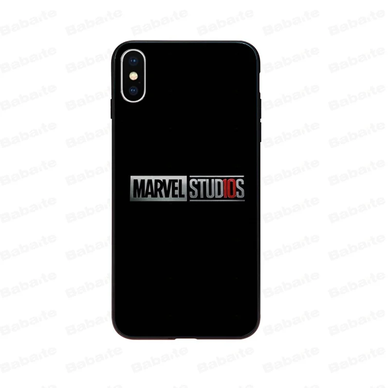 Babaite Marvel Новое поступление черный чехол для мобильного телефона Apple iPhone 8 7 6 6S Plus X XS