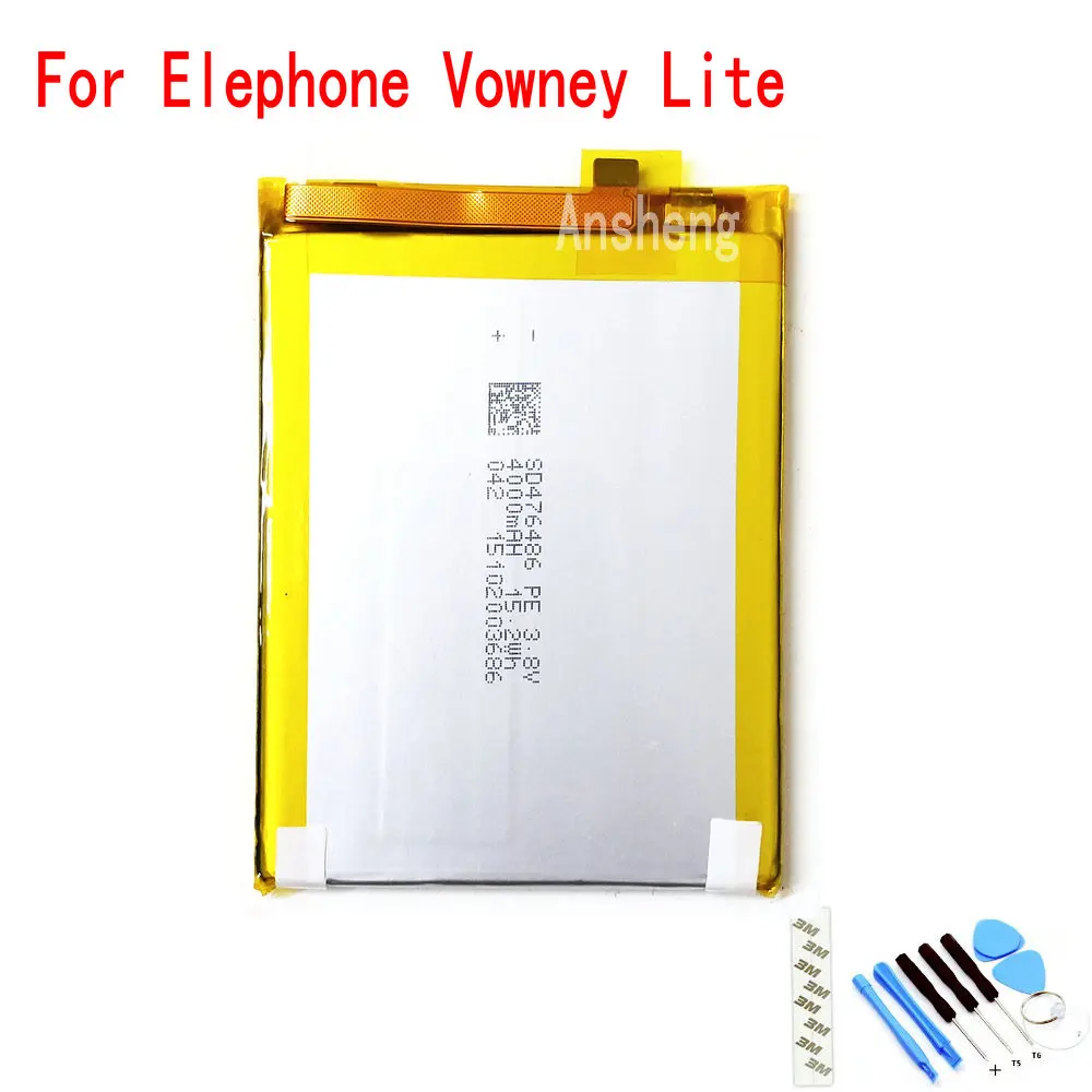 

Original Vowney 4000mAh battery For Elephone Vowney Lite Mobile Phone