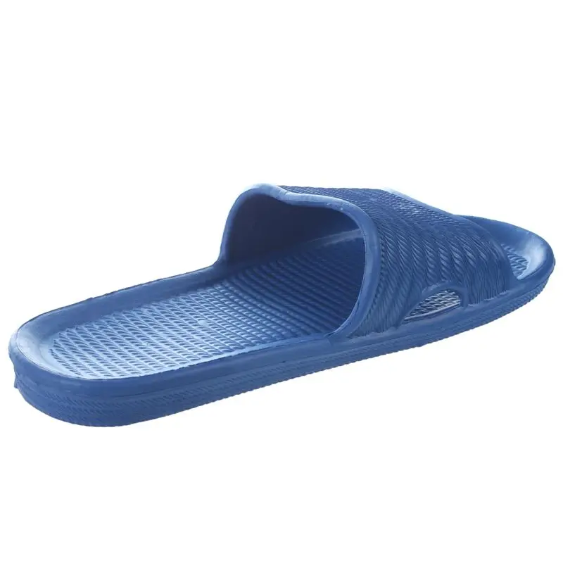 Soft Mens Bath Slippers Sandals Bathroom Shoes Flip Flops size:40 navy blue | Обувь