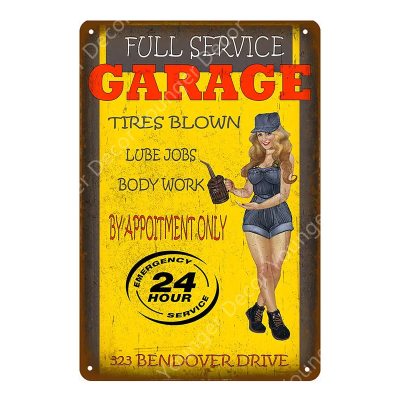 Лидер продаж Rod Garage рекламные вывески винтажный металлический постер