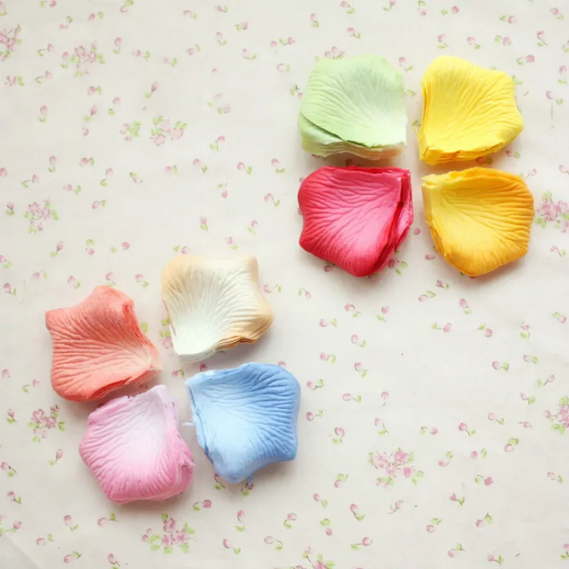 7000 шт./лот лепестки роз украшение для свадебвечерние искусственный Шелковый