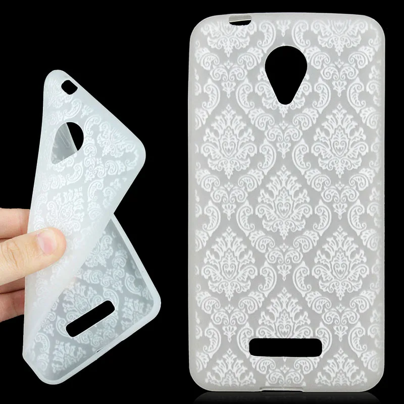 JONSNOW Luminous Soft Case for Micromax Canvas Spark Q380 4.7 inch Feather Pattern Ultra-thin Transparent TPU Cover |