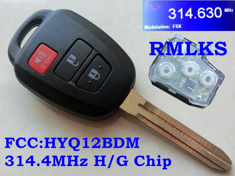 RMLKS 1 Боковая кнопка дистанционного ключа оболочки для TOYOTA Carina Estima Harrier Previa Corolla Celica чехол для ключа TOY43 TOY48 TOY41 Blade