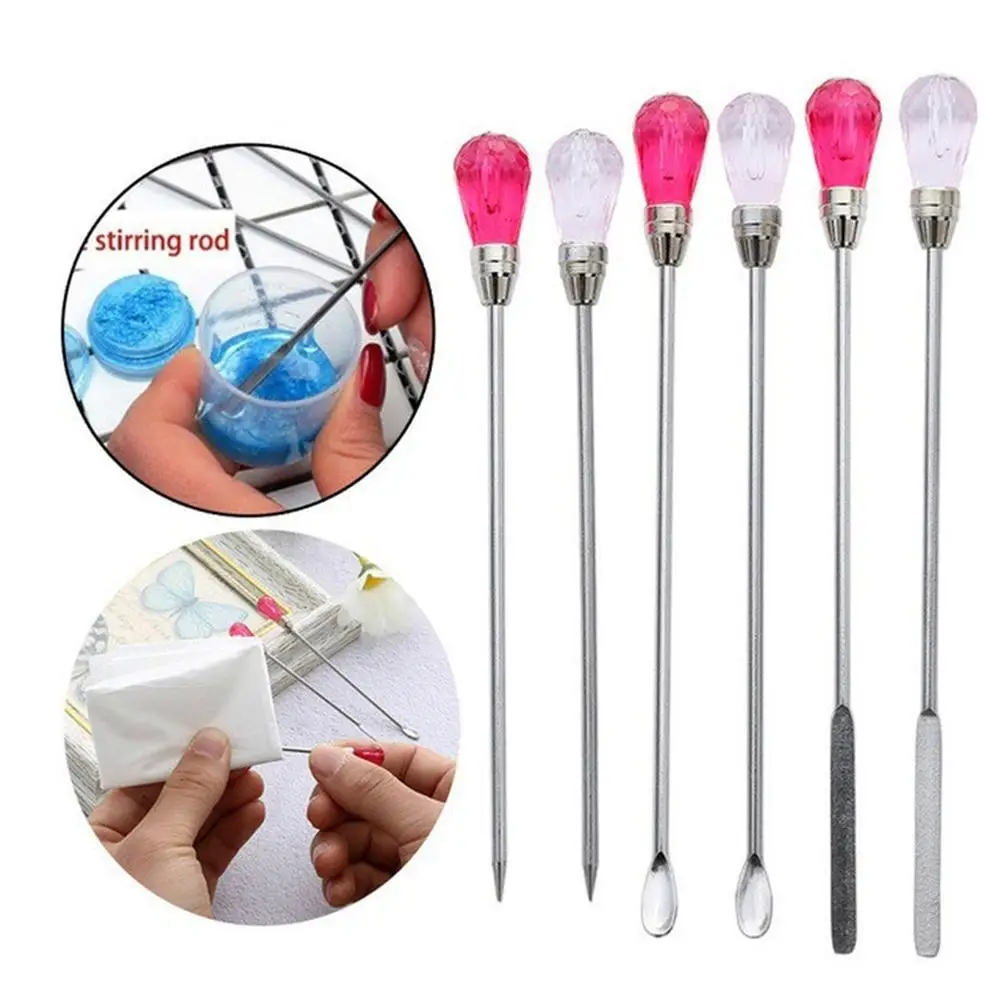 

brief 3Pcs Silicone Resin Mold DIY Jewelry Making Bubble Needle Spoon Muddler Tools