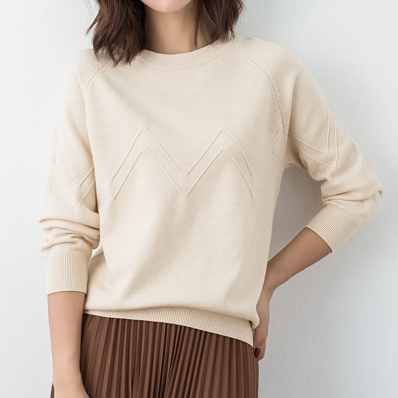2019 Gigh Quality Cashmere Sweater Women Knit Top Winter Strong Autumn Women's Leisure Soft | Женская одежда