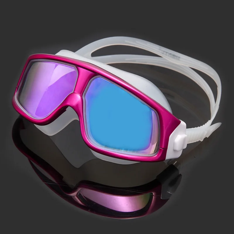 Мужские силиконовые плавательные очки Arena Fashion удобные в большой оправе с защитой