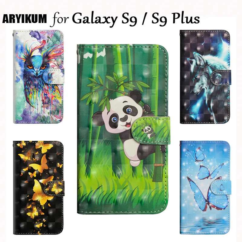 Для samsung Galaxy S9 S 9 + S9Plus кожаный роскошный деловой Кошелек Чехлы для телефона сумки