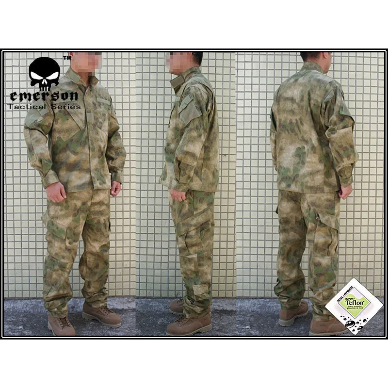 Новинка Emersongear! Военный охотничий боевой костюм BDU A TACS/FG пальто + брюки EM6923|coats