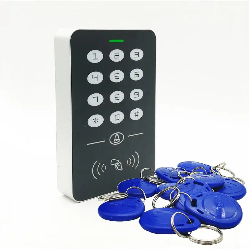 Black Новинка 125 кГц RFID Бесконтактная карта система контроля доступа RFID/EM клавиатура карта контроля доступа Лер Открыватель двери Мастер контроль Лер - Цвет: Black