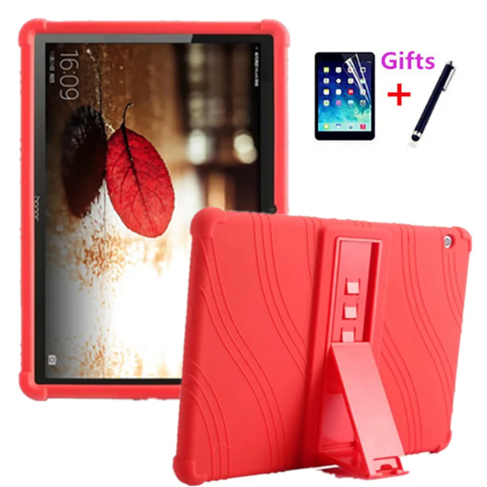 Цветной силиконовый чехол для Huawei MediaPad T3 10 AGS-L09 9 6 дюймов Honor Play Pad 2 чехлы-подставки