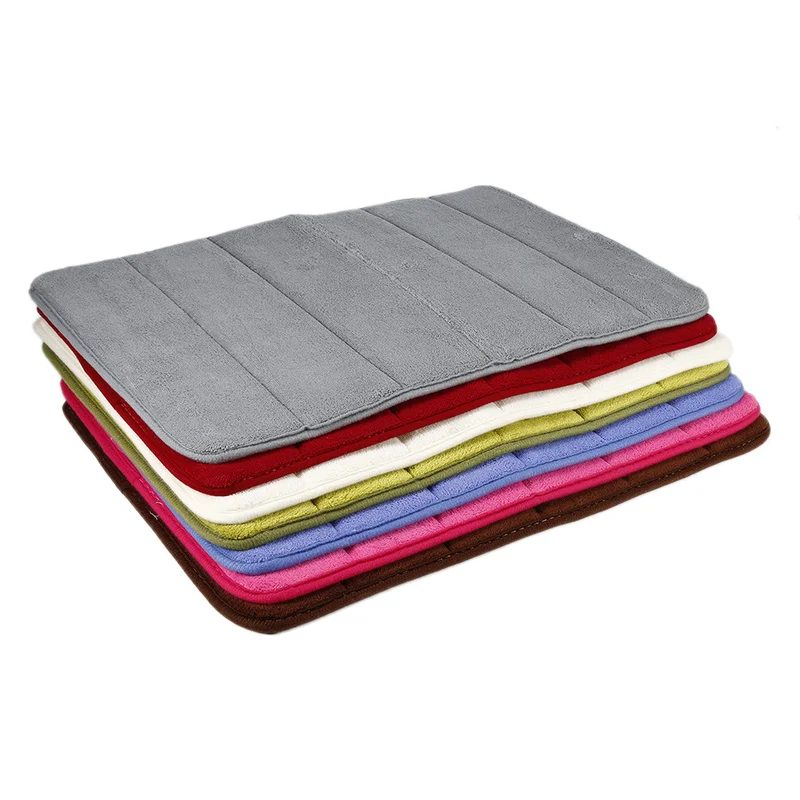 40 см * 60 красочные Memory Foam коврики для ванной коврик в горизонтальную полоску