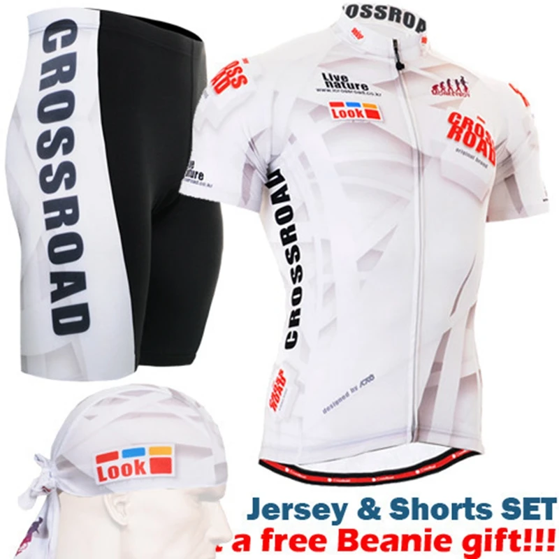 2017 жить чтобы ездить мужские Велоспорт Джерси Шорты для женщин комплект белый
