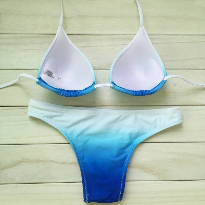 Hot sale Women Sexy print low waist Swimsuits 2 Piece Beach Swimming Suits 2019 New Brazilian Bikini Push Up Sets Female |