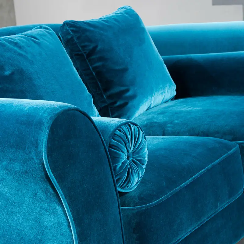 Эшфорд деревянный диван Slipover элегантный ткань с подушкой и лен диван|wooden sofa|fabric