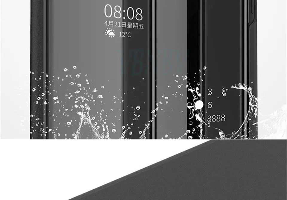 Mi rror smart view чехол для телефона для Xiao mi Red mi 5 Plus Note 5 6 Pro Note 5A 4X 6A S2 mi 8 SE 6 A1 A2 Lite Max 3 Кожаный флип-чехол