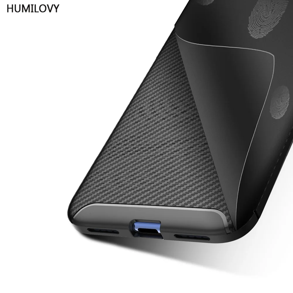 Для Xiaomi Redmi Note 7 Чехол Pro из углеродного волокна Текстура Ударопрочный Мягкий TPU