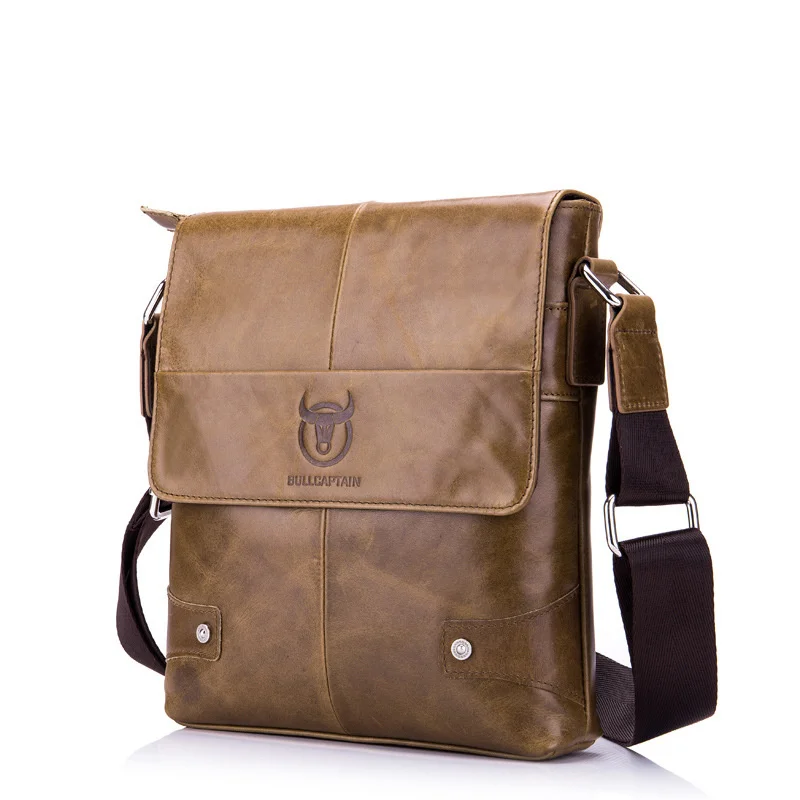Сумки через плечо мужской пояса из натуральной кожи Crossbody Малый масло воск