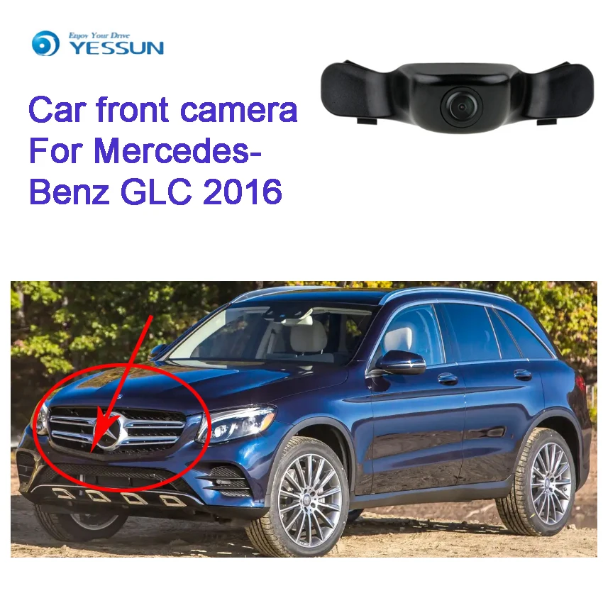 YESSUN Автомобильная Камера Переднего Вида общего назначения для Mercedes Benz GLC 2016 Передняя широкоугольная камера