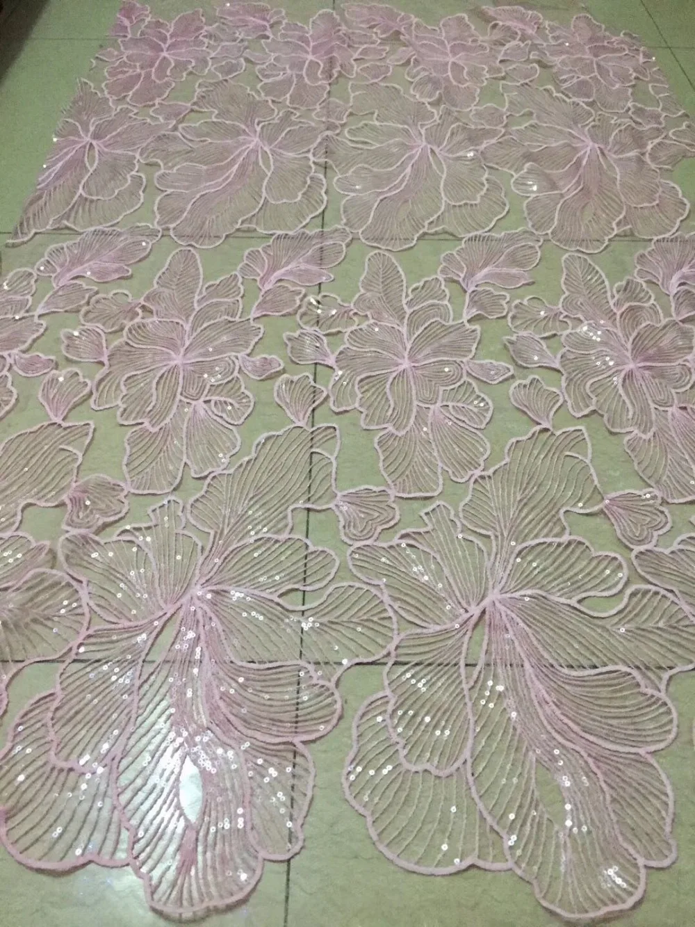 NEW African sequins tulle lace Hot new for guipure african sequence cupion fabric Nigerian wedding dresses YZ6713 | Дом и сад