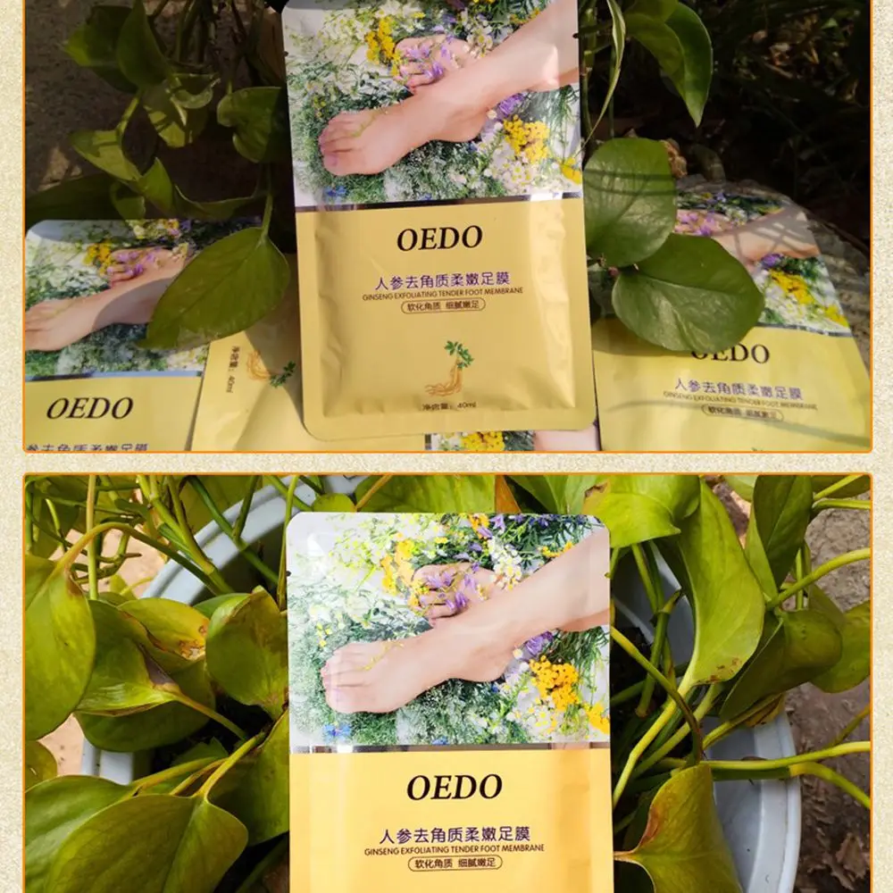 OEDO 1 упаковка, отшелушивающая маска для ног, волшебный пилинг кожи, омертвевшая кожа, уход за ногами, носки для педикюра, маска для ног