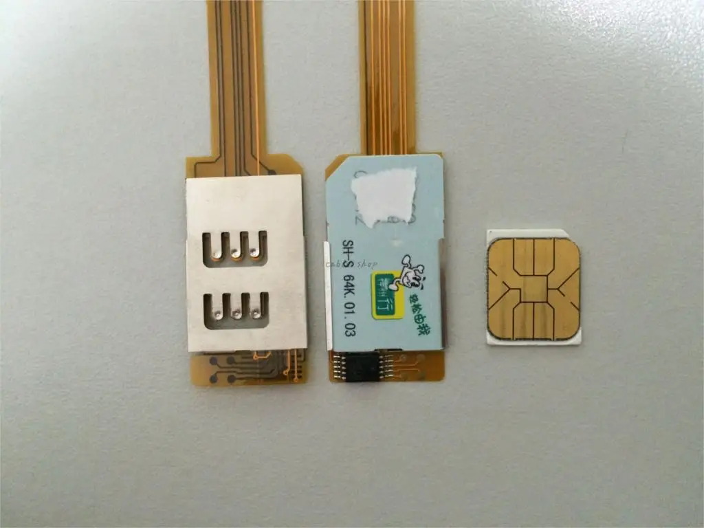 Лидер продаж! Полезная деталь двойной 2 sim-карты адаптер слот для iPhone 4 4S микро sim-карты адаптер