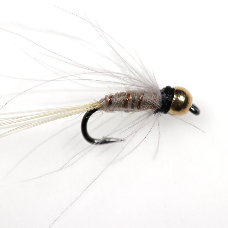 Wifreo 32 шт./коркор. CDC Nymph Bugs медные мухи для рыбалки нахлыстом серая форель