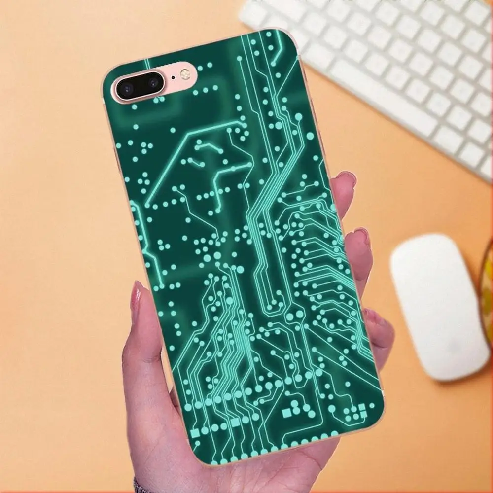 Окрашенный чехол стильный дизайн для телефона печатная плата Xiaomi Redmi Note 2 3 3S 4 4A 4X 5