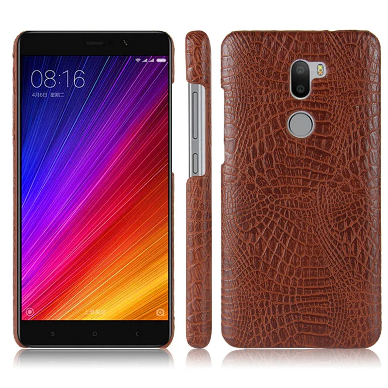 Чехол для Xiaomi Mi 5S Plus Mi5S качественный чехол из поликарбоната с крокодиловой