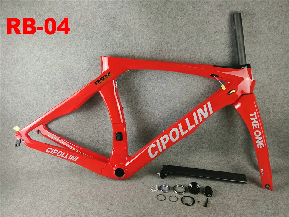Оранжевый Cipollini RB1K THE ONE блестящая карбоновая рама для дорожного велосипеда 3 K/1 K