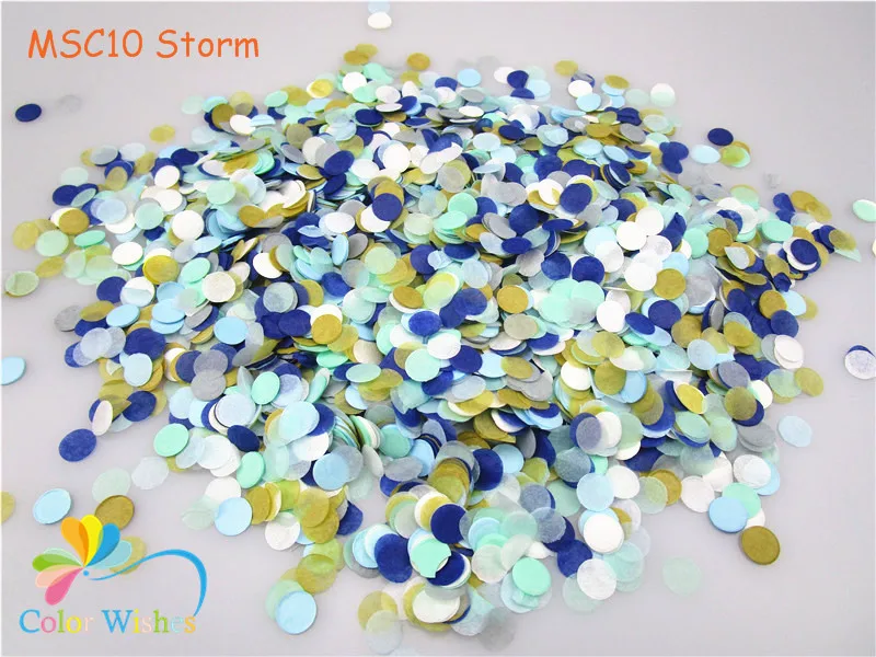 MSC10 Storm 1 см, 1 кг/сумка, винтажная любовь, маленький круг, свадебные бумажные конфетти в горошек, заполненные воздушные шары, настольные украшения для детского душа - Цвет: MSC10 Storm