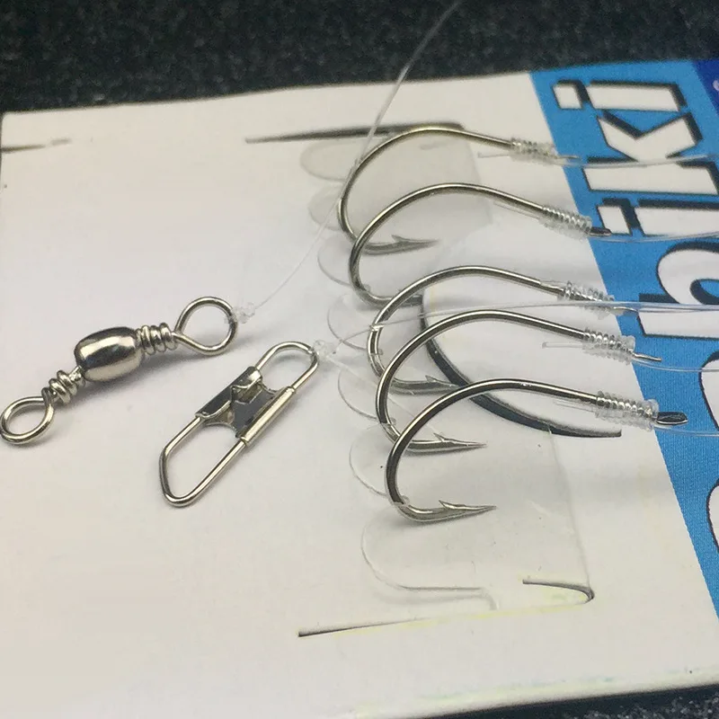 Рыболовный крючок Minfishing из высокоуглеродистой стали 2 упаковки завязанный