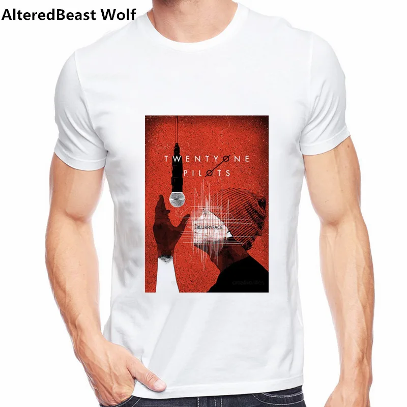 Twenty One Pilots, летняя новинка, Мужская футболка, Homme, принт рок-группы, 3D, футболка с коротким рукавом и круглым вырезом, хипстерская Мужская футболка, одежда