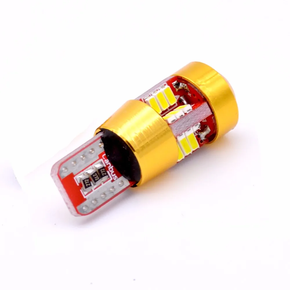 1 шт. авто светодиодный T10 2825 194 W5W 168 175 3014 27smd объектив СВЕТОДИОДНЫЙ CANBUS ОШИБОК